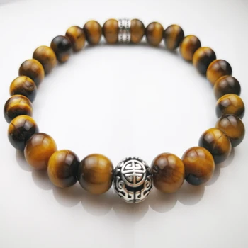Thomas Style Lucky Bead 5A Tigereye Stone Bead Bracelet , Glam Jewelry Soul Gift for Women TS B956
Thomas Style Lucky Bead 5A Tigereye Stone Bead Bracelet , Glam Jewelry Soul Gift for Women TS B956