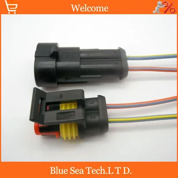 2 pairs 2Pin,AMP HID Auto Connectors with 10CM copper cable 18 AGW,18# for HEV/EV Start/Stop/Inverter Systems,Digital Radios
2 pairs 2Pin,AMP HID Auto Connectors with 10CM copper cable 18 AGW,18# for HEV/EV Start/Stop/Inverter Systems,Digital Radios