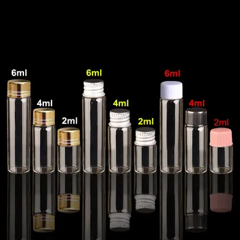 153 X 2ml/4ml/6ml Clear Glass Bottles with Aluminium Plastic Color Cap Top Essential Oil Refillable Bottles
153 X 2ml/4ml/6ml Clear Glass Bottles with Aluminium Plastic Color Cap Top Essential Oil Refillable Bottles