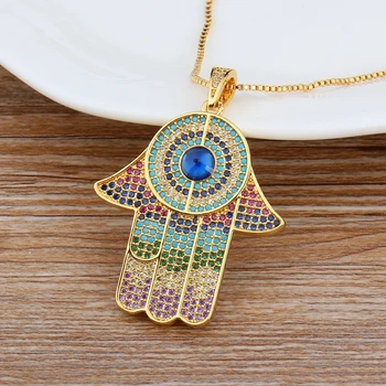 Fashion Women Men Hip Hop Hamsa Hand Pendant Necklaces With Chain Vintage Fatima Palm Necklace Unisex Fine Party Jewelry Gifts
Fashion Women Men Hip Hop Hamsa Hand Pendant Necklaces With Chain Vintage Fatima Palm Necklace Unisex Fine Party Jewelry Gifts