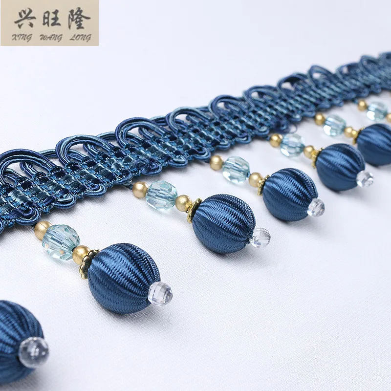 XWL 12M/Lot 8cm Wide Crystal Beads Curtain Lace Accessories DIY Sofa Pillow Decor Lace Trim Tassel Fringes Ribbon Home Textile
XWL 12M/Lot 8cm Wide Crystal Beads Curtain Lace Accessories DIY Sofa Pillow Decor Lace Trim Tassel Fringes Ribbon Home Textile
