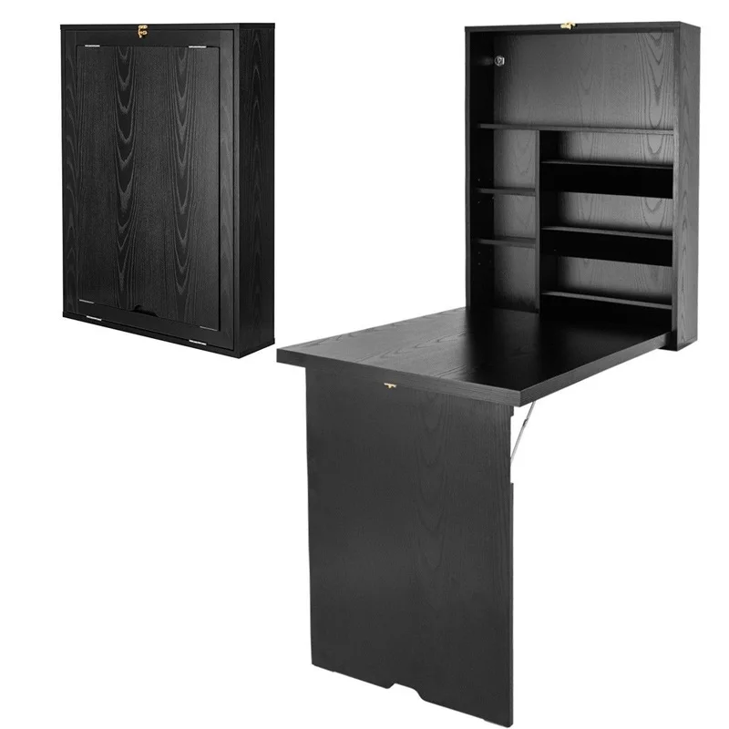 High Quality MDF Wall Mounted Fold-Out Convertible Floating Desk Writing Table Multifunction 2 Adjustable Shelves Meet HW60362
High Quality MDF Wall Mounted Fold-Out Convertible Floating Desk Writing Table Multifunction 2 Adjustable Shelves Meet HW60362