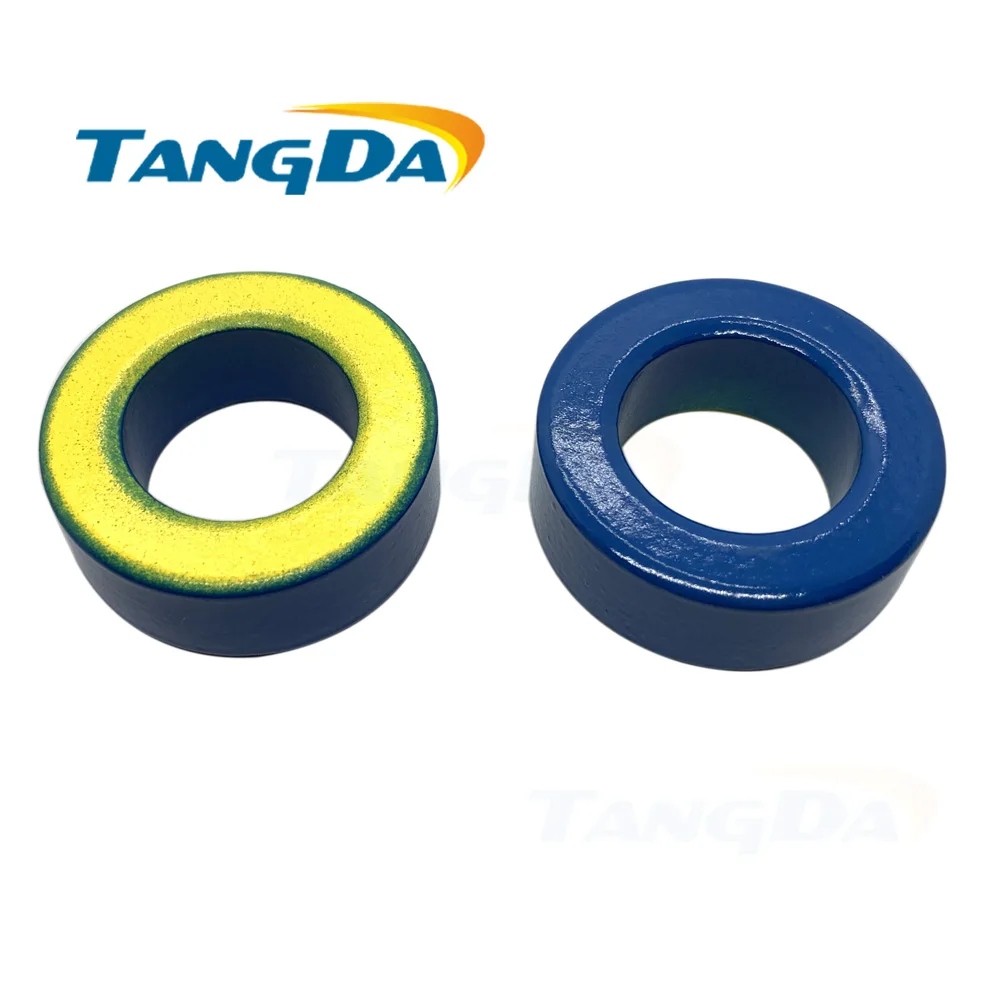

Tangda Iron powder cores T157-17 OD*ID*HT 40*24*14.5 mm 5.3nH/N2 4ue Iron dust core Ferrite Toroid Core toroidal blue yellow