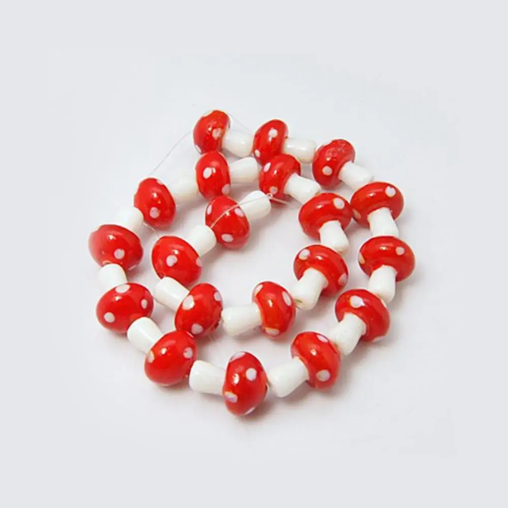 15" 1Strand Red Handmade Lampwork Glass Crystal Murano Beads Strands Mushroom 15x18~19mm hole: 2.5mm about 20 pcs/strand
15" 1Strand Red Handmade Lampwork Glass Crystal Murano Beads Strands Mushroom 15x18~19mm hole: 2.5mm about 20 pcs/strand