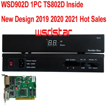 WSD902D LED sending card box 1PC TS802D inside Support P0.8 P1.0 P1.2 P1.4 P1.5 P1.8 P1.9 P2 P2.5 P3 P4 P5 P6 P13.33 LED display
WSD902D LED sending card box 1PC TS802D inside Support P0.8 P1.0 P1.2 P1.4 P1.5 P1.8 P1.9 P2 P2.5 P3 P4 P5 P6 P13.33 LED display