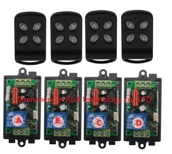 AC220V 110V 1CH RF Wireless Remote Control Switch system 220V relays receiver*4 remote contro +l Switches *4 JRL-4101
AC220V 110V 1CH RF Wireless Remote Control Switch system 220V relays receiver*4 remote contro +l Switches *4 JRL-4101