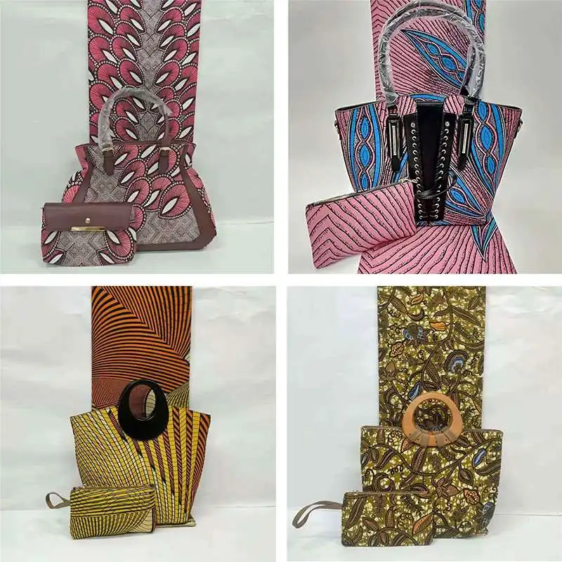 Good quality african wax bags set with 6 yards ankara african wax prints fabric real soft wax 100% cotton fabric
Good quality african wax bags set with 6 yards ankara african wax prints fabric real soft wax 100% cotton fabric