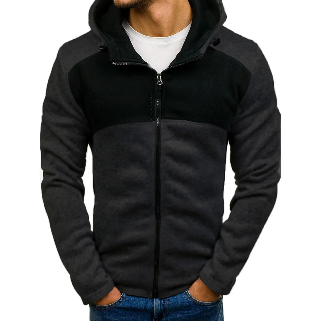 2019 Mens Pullover Splicing Button Winter Male Long Sleeve Hooded Sweatshirt L0718
2019 Mens Pullover Splicing Button Winter Male Long Sleeve Hooded Sweatshirt L0718