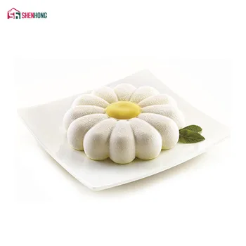

SHENHONG Sun Flower 3D Mousse Cake Moulds For Ice Creams Chocolates Cake Mold Pan Bakeware Geometric shapes HomeMade Home Party
