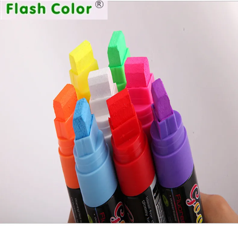 Flashcolor 15mm 80pcs/set Liquid Chalk Marker For LED Writing Board Glass Window Highlighter Fluorescent Pen School Art Painting
Flashcolor 15mm 80pcs/set Liquid Chalk Marker For LED Writing Board Glass Window Highlighter Fluorescent Pen School Art Painting
