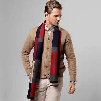 Winter Europe and the United States new spell color men's scarves Fashion business men warm scarves
Winter Europe and the United States new spell color men's scarves Fashion business men warm scarves