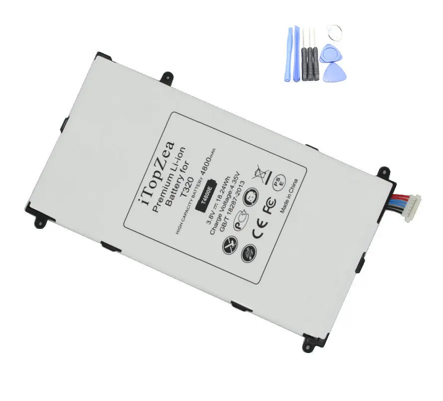iTopZea T4800E 4800mAh Phone Replacement Battery For Samsung Galaxy Tab Tablet Pro 8.4 inch 8.4" T320 T321 T325 SM-T320 SM-T321
iTopZea T4800E 4800mAh Phone Replacement Battery For Samsung Galaxy Tab Tablet Pro 8.4 inch 8.4" T320 T321 T325 SM-T320 SM-T321