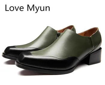 Men's High Heels Army Green Square Toe Genuine Leather Height Increase Casual Men Shoes Trend Business Leisure Party Man Shoes
Men's High Heels Army Green Square Toe Genuine Leather Height Increase Casual Men Shoes Trend Business Leisure Party Man Shoes