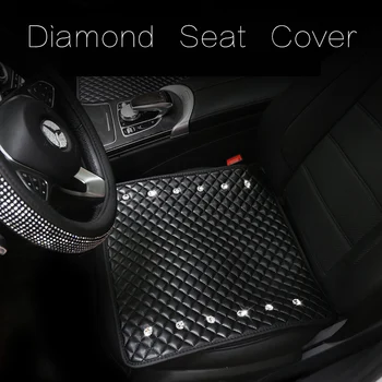 Rhinestone Car Seat Cover Front Back Seat Cushion Leather Breathable Comfort Crystal Universal Car Seat Protector Mat
Rhinestone Car Seat Cover Front Back Seat Cushion Leather Breathable Comfort Crystal Universal Car Seat Protector Mat