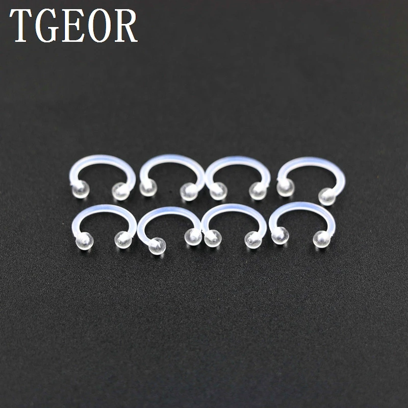 wholesale free shipping 100pcs 16G clear Transparent color ball flexible nose ring acrylic circular barbell body jewelry
wholesale free shipping 100pcs 16G clear Transparent color ball flexible nose ring acrylic circular barbell body jewelry