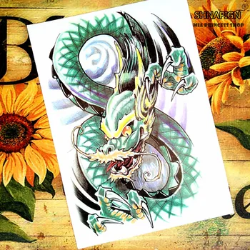 Cyan dragon Temporary Tattoo Body Art Flash Tattoo Stickers 12*20cm Waterproof Henna Tatoo Styling Home Decor Wall Sticker
Cyan dragon Temporary Tattoo Body Art Flash Tattoo Stickers 12*20cm Waterproof Henna Tatoo Styling Home Decor Wall Sticker