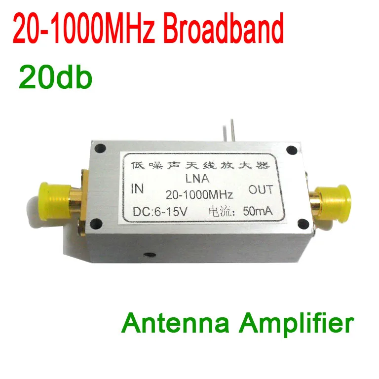 20MHz to 1000MHz Broadband 20DB LNA Low Noise Antenna Linear Amplifier FR signal Broadband Linear for radio receivers remote
20MHz to 1000MHz Broadband 20DB LNA Low Noise Antenna Linear Amplifier FR signal Broadband Linear for radio receivers remote