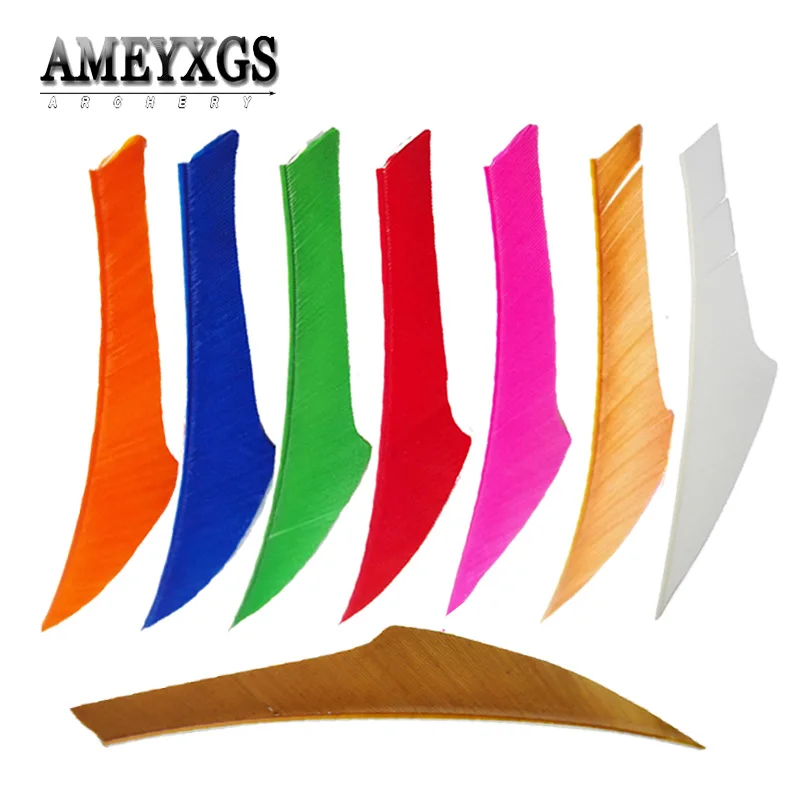 50pcs Natural Tukey Feathers 4inch Arrow Feathers Right Wing Vanes Fletches For Outdoor Bow Hunting Shooting Arcehry Accessories
50pcs Natural Tukey Feathers 4inch Arrow Feathers Right Wing Vanes Fletches For Outdoor Bow Hunting Shooting Arcehry Accessories