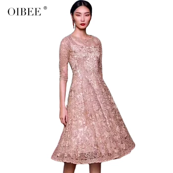 Oibee2019 spring new women's fashion embroidered slimming dress seven-point sleeves big pendulum dress lace embroidered
Oibee2019 spring new women's fashion embroidered slimming dress seven-point sleeves big pendulum dress lace embroidered