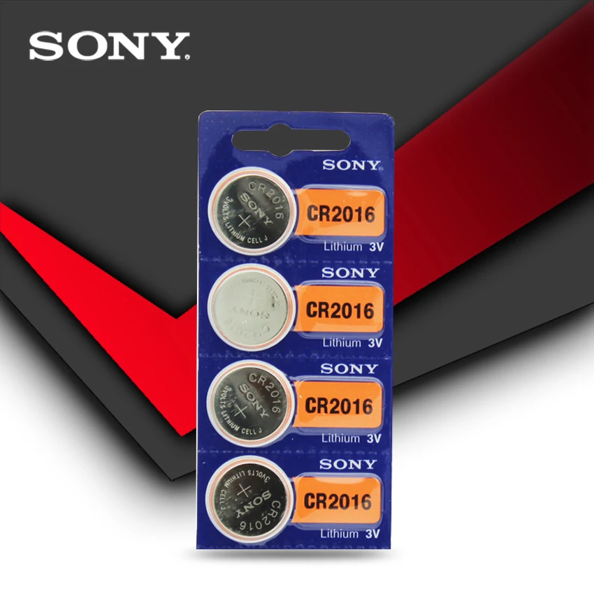 4pcs/lot SONY 3V Lithium Coin Cells Button Battery DL2016 KCR2016 CR2016 LM2016 BR2016 High Energy Density
4pcs/lot SONY 3V Lithium Coin Cells Button Battery DL2016 KCR2016 CR2016 LM2016 BR2016 High Energy Density