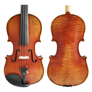 

Free Shipping Copy Stradivarius 1716 100% Handmade Oil Varnish Violin + Carbon Fiber Bow Foam Case FPVN04 #2