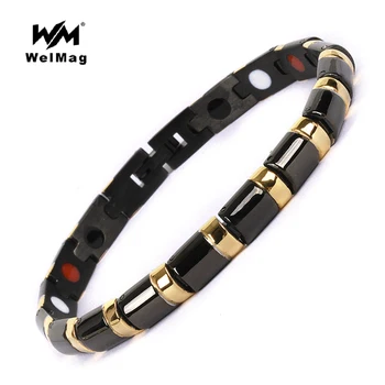 WelMag Fashion Healing FIR Magnetic Stainless Steel Bracelets & Bangles Hologram Bio Energy Germanium Bracelets Jewelry For Men
WelMag Fashion Healing FIR Magnetic Stainless Steel Bracelets & Bangles Hologram Bio Energy Germanium Bracelets Jewelry For Men
