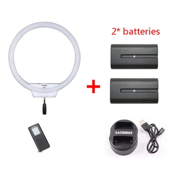 YONGNUO YN608 CRI 95+ 608PCS LED Bulds Video Ring Light 3200K 5500K Wireless Remote LED Video Light + Battery + Battery Charger 
YONGNUO YN608 CRI 95+ 608PCS LED Bulds Video Ring Light 3200K 5500K Wireless Remote LED Video Light + Battery + Battery Charger