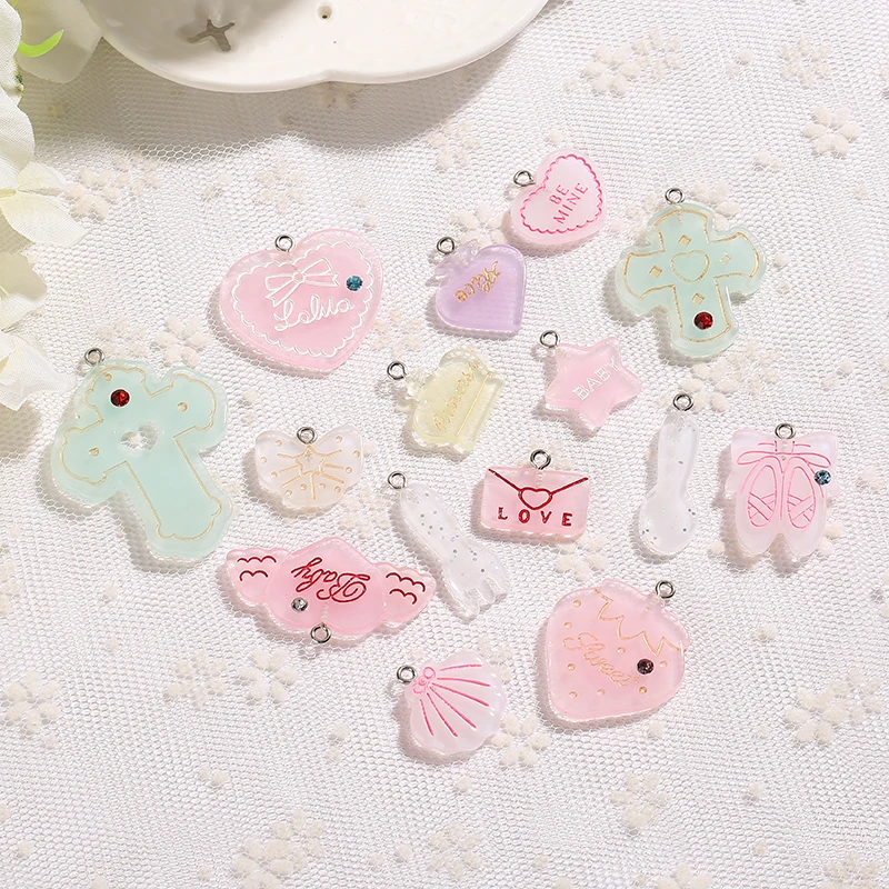 15pcs/lot Kawaii Flatback Resin Heart Strawberry Star Crown Cabochons Scrapbook DIY Embellishments Accessories
15pcs/lot Kawaii Flatback Resin Heart Strawberry Star Crown Cabochons Scrapbook DIY Embellishments Accessories
