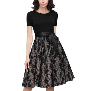 Woman Short Dresses Summer New Pattern Lace Split Joint Pendulum Dress Contain Belt
Woman Short Dresses Summer New Pattern Lace Split Joint Pendulum Dress Contain Belt