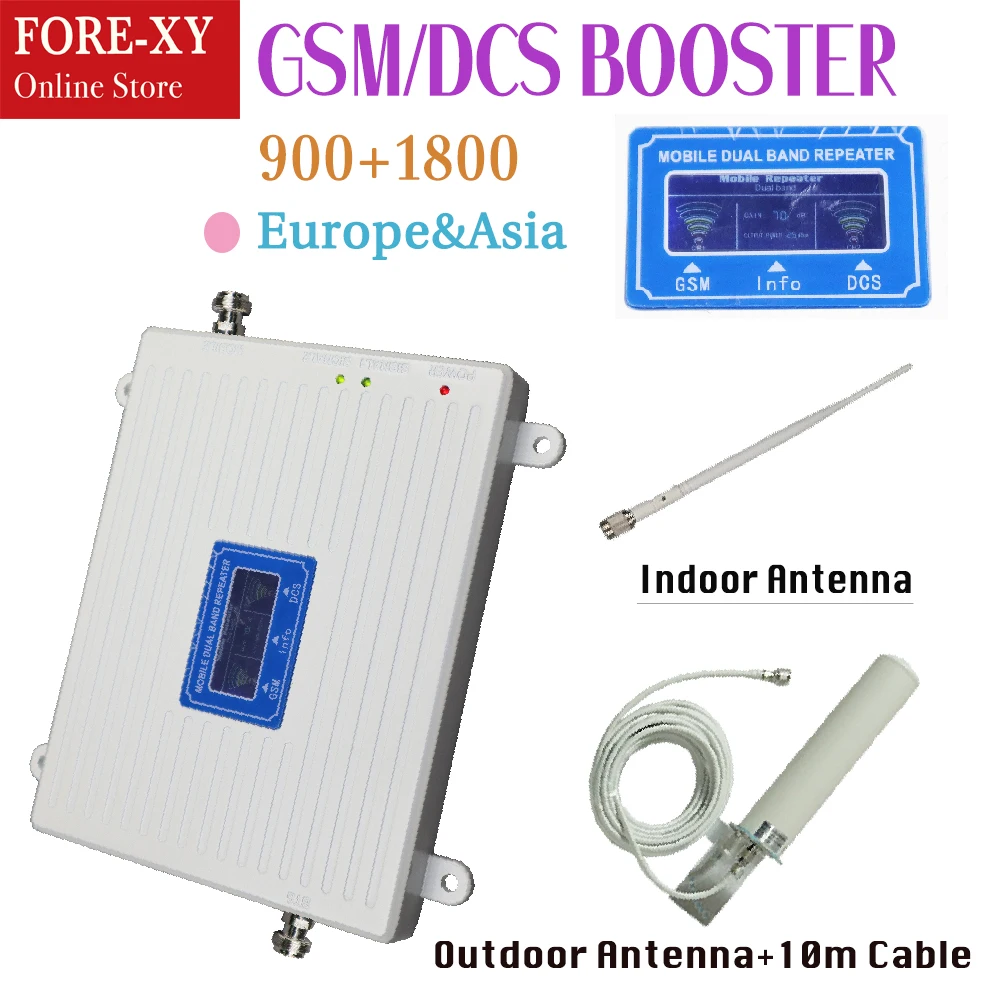 LCD Dispaly GSM 4G LTE 1800 Dual Band Signal Repeater GSM 900mhz 1800mhz 70dB Cellphone Signal Repeater GSM LTE Mobile Amplifier
LCD Dispaly GSM 4G LTE 1800 Dual Band Signal Repeater GSM 900mhz 1800mhz 70dB Cellphone Signal Repeater GSM LTE Mobile Amplifier