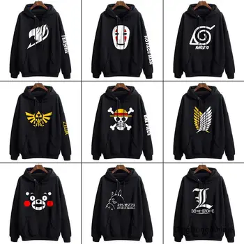 Anime Cartoon Pullover Men's Hoodies Totoro No Face One Piece Naruto Fairy Tail Black Sweatshirts Polyester Jacket Coat Tops
Anime Cartoon Pullover Men's Hoodies Totoro No Face One Piece Naruto Fairy Tail Black Sweatshirts Polyester Jacket Coat Tops