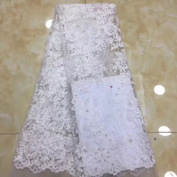 (5yards/pc) high quality white color African tulle lace fabric fine embroidered French lace fabric with beads for wedding FZZ129
(5yards/pc) high quality white color African tulle lace fabric fine embroidered French lace fabric with beads for wedding FZZ129