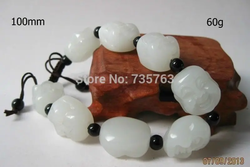 xiuli 00629 Beautifully stylish 100% Natural HeTian Jade Hand-carved Buddha Bracelet
xiuli 00629 Beautifully stylish 100% Natural HeTian Jade Hand-carved Buddha Bracelet