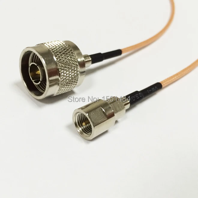 Фото Соединительный кабель типа N штекер-переключатель FME разъем RG318 15 см оптовая цена |