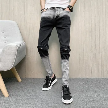 Spring Jeans Men Brand New Patchwork Color Mens Jeans Streetwear Slim Fit Ripped Jeans For Men Clothes 2019 Denim Trousers Men
Spring Jeans Men Brand New Patchwork Color Mens Jeans Streetwear Slim Fit Ripped Jeans For Men Clothes 2019 Denim Trousers Men