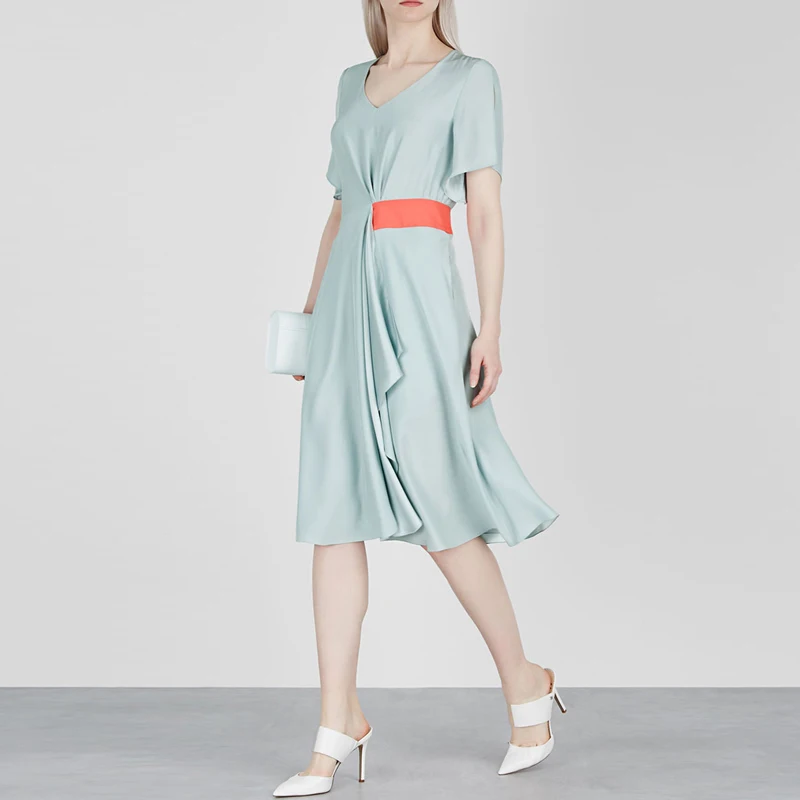 Irregular Milan Runway Designer High Quality 2019 Summer New Women'S Fashion Work Party Sexy Vintage Elegant Chic Dress
Irregular Milan Runway Designer High Quality 2019 Summer New Women'S Fashion Work Party Sexy Vintage Elegant Chic Dress