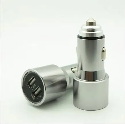 Car charger dual USB2.4A fast charge multi-function metal car charger aluminum car charger
Car charger dual USB2.4A fast charge multi-function metal car charger aluminum car charger