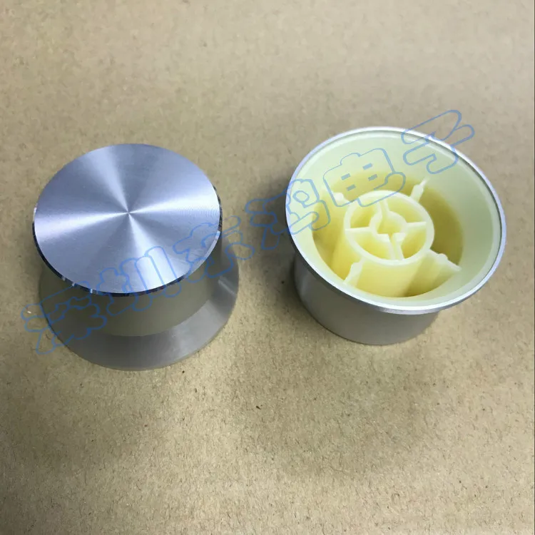 1pcs cap type knob power amplifier, main volume potentiometer, knob diameter 49MM, high 29MM, inner hole 6MM
1pcs cap type knob power amplifier, main volume potentiometer, knob diameter 49MM, high 29MM, inner hole 6MM