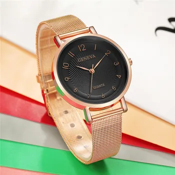 Women's Geneva Watches Luxury Mesh Straps Clock Classic Stainless Steel Fashion Casual Ladies Wrist Watch Women Watches dropship
Women's Geneva Watches Luxury Mesh Straps Clock Classic Stainless Steel Fashion Casual Ladies Wrist Watch Women Watches dropship