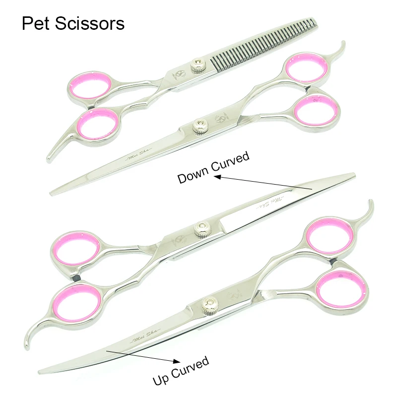 7.0" Stainless Steel Dog Scissors Pet Cutting Shears Thinning Trimming Scissor Puppy Grooming Curved Clipper Pet Products HB0071
7.0" Stainless Steel Dog Scissors Pet Cutting Shears Thinning Trimming Scissor Puppy Grooming Curved Clipper Pet Products HB0071