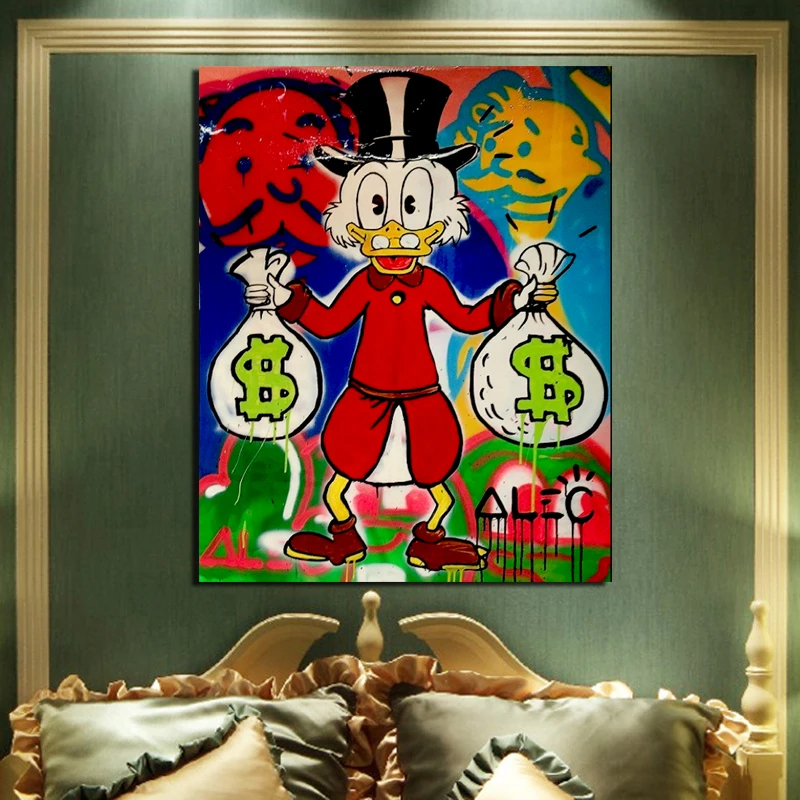 Alec Monopoly Cartoon Duck With Money Canvas Painting Poster Print Marble Wall Art Painting Decorative Picture Modern Home Decor
Alec Monopoly Cartoon Duck With Money Canvas Painting Poster Print Marble Wall Art Painting Decorative Picture Modern Home Decor