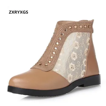 2019 New Rhinestone Fashion Shoes Woman Mesh Real Leather Boots Ankle Boots with Female Sandals Flat Large Size Cool Women Boots
2019 New Rhinestone Fashion Shoes Woman Mesh Real Leather Boots Ankle Boots with Female Sandals Flat Large Size Cool Women Boots