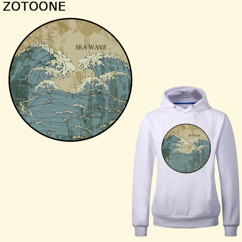 ZOTOONE Sea Wave Heat Transfer Vinyl Patches for Clothes T-shirt Dresses Washable Stickers Applique Iron-on Transfers DIY
ZOTOONE Sea Wave Heat Transfer Vinyl Patches for Clothes T-shirt Dresses Washable Stickers Applique Iron-on Transfers DIY