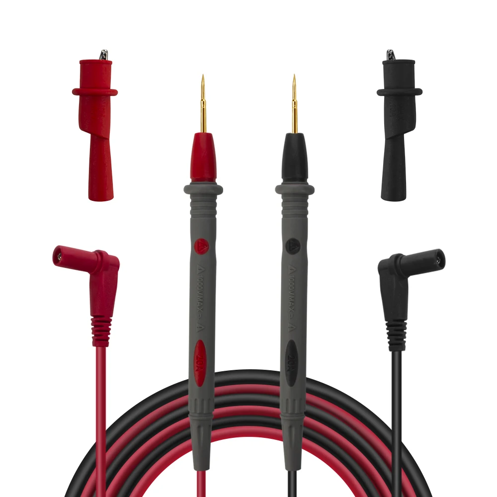 PT1008 20A 1000V Slicon Rubber Wire Retardant Gilded Sharp Needle Probe Digital Multi Meter Test Lead
PT1008 20A 1000V Slicon Rubber Wire Retardant Gilded Sharp Needle Probe Digital Multi Meter Test Lead