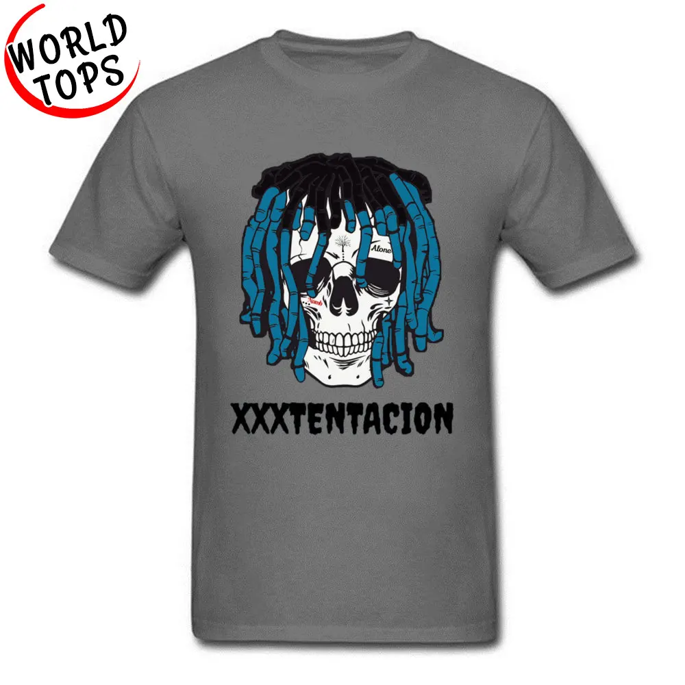 Tops T Shirt XXXTENTACION SKELETON FACE Thanksgiving Day Funny Cool Short Sleeve 100% Cotton O Neck Men T Shirts Cool Tee-Shirt XXXTENTACION SKELETON FACE carbon