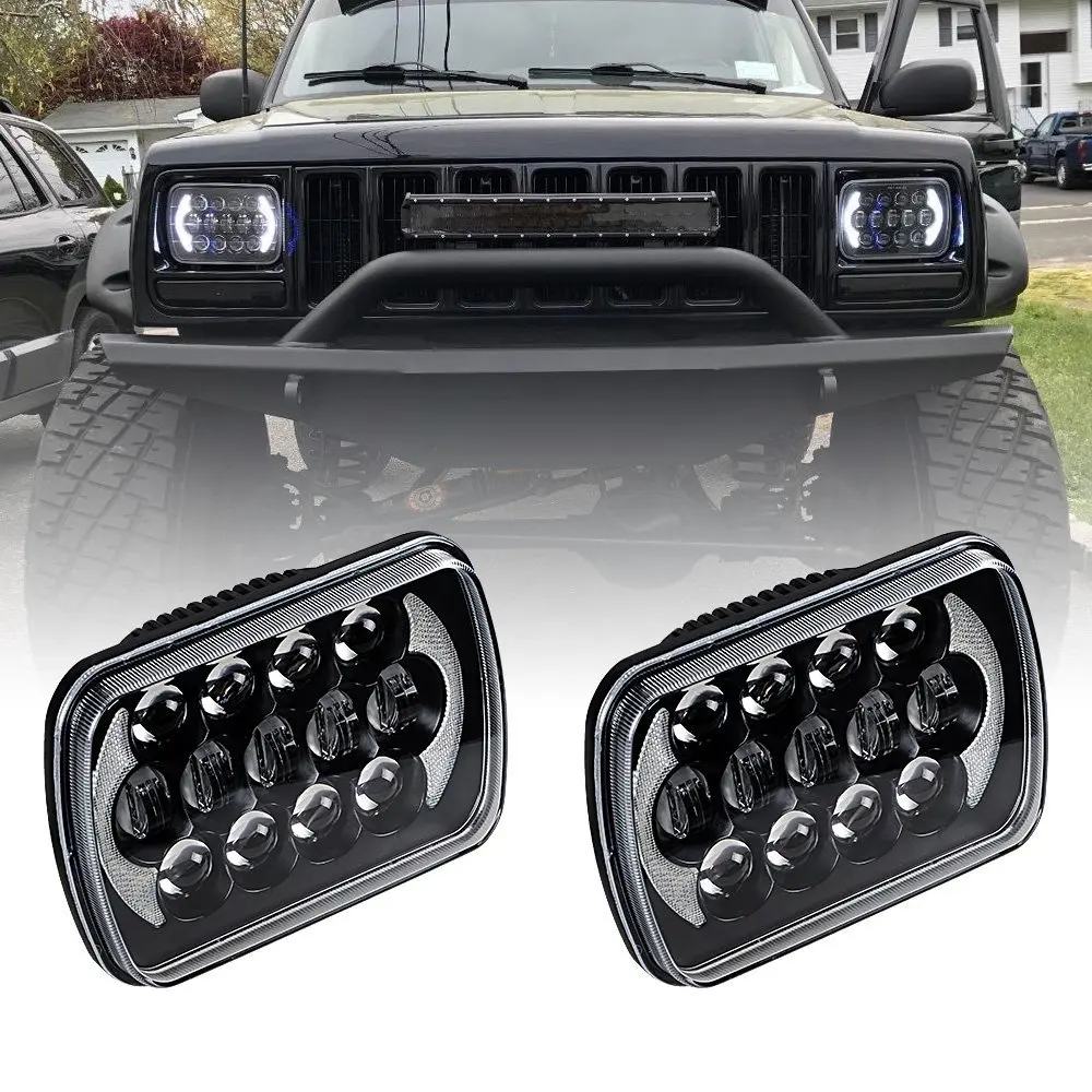 Для Jeep Wrangler YJ Cherokee XJ Trucks, мотоциклетный внедорожник 5 дюймов x 7 дюймов, проектор, фара ближнего/дальнего света с ангельскими глазами DRL
Для Jeep Wrangler YJ Cherokee XJ Trucks, мотоциклетный внедорожник 5 дюймов x 7 дюймов, проектор, фара ближнего/дальнего света с ангельскими глазами DRL