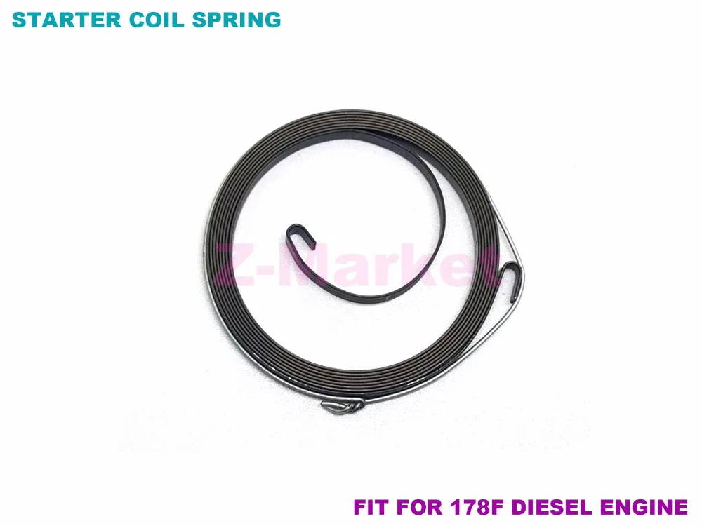 3PCS 178F DIESEL Engine Starter Recoil Spring for Pump.Generator.Tiller. Chipper . Cultivator.Garden Tools
3PCS 178F DIESEL Engine Starter Recoil Spring for Pump.Generator.Tiller. Chipper . Cultivator.Garden Tools