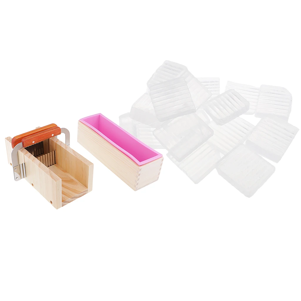 Silicone Soap Mold Wooden Box Loaf Cake Maker Cutting Slicer Cutter Making Tool with 1kg Clear Melt & Pour Soap Base Organic
Silicone Soap Mold Wooden Box Loaf Cake Maker Cutting Slicer Cutter Making Tool with 1kg Clear Melt & Pour Soap Base Organic