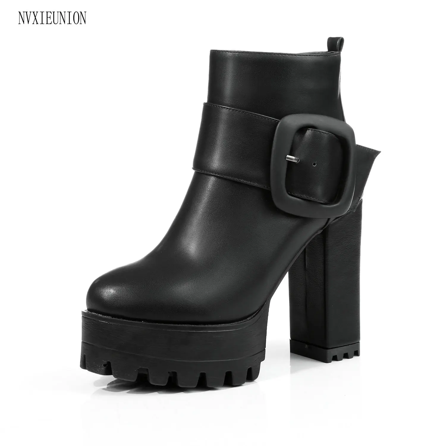 NVXIEUNION 2017 European Style Sexy Round Toe shoes Comfortable Boots High Heels Women Boots Size 33-43 NVXIEUNION 2017 European Style Sexy Round Toe shoes Comfortable Boots High Heels Women Boots Size 33-43<br><br>Aliexpress