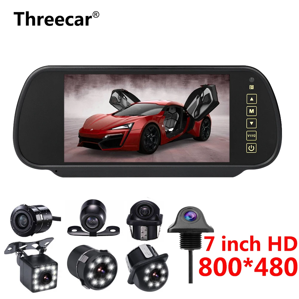 Full Touch Screen 7'' LCD Rearview Mirror Monitor Display Reverse Camera Parking System High Resolution 800*480 Rearview Mirror
Full Touch Screen 7'' LCD Rearview Mirror Monitor Display Reverse Camera Parking System High Resolution 800*480 Rearview Mirror